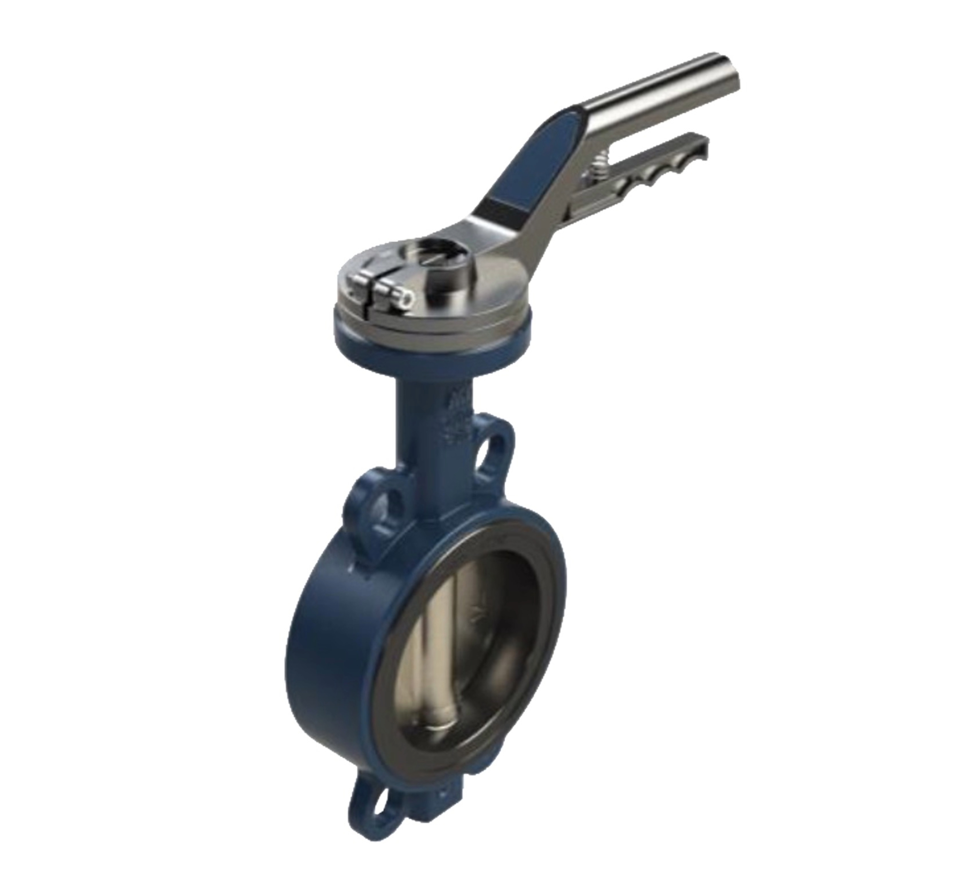 Válvula Tipo wafer Mariposa cuerpo de fundición disco de acero Inoxidable