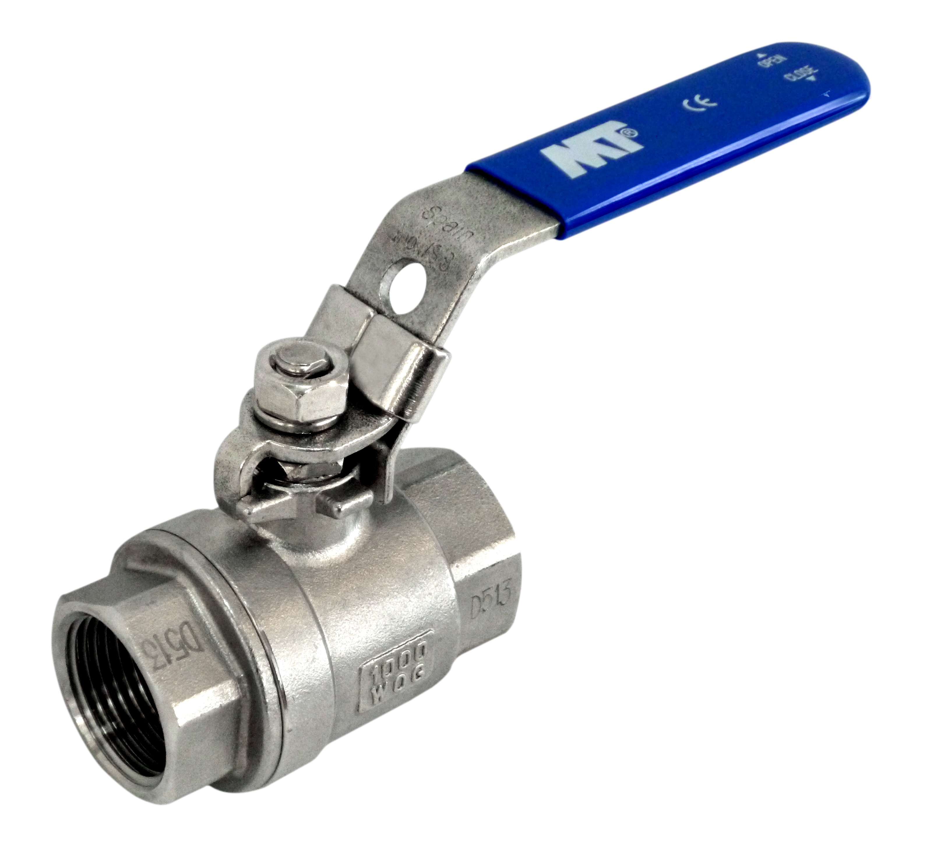 Válvula de Acero Inoxidable Tipo bola roscada 2 piezas